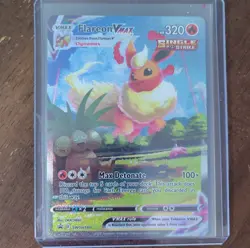 Pokemon Flareon VMAX SWSH180 Sword & Shield Promo Holo 320 HP Max Detonate Card - Image 1