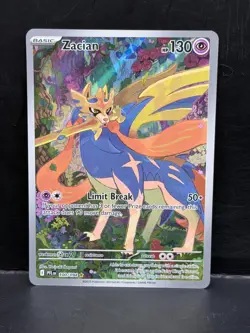 Zacian 100/094 Illustration Rare Holo ME02: Phantasmal Flames Pokemon NM - Image 1