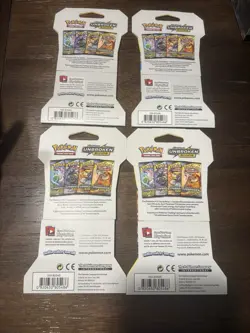 Pokemon Sun And Moon Unbroken Bonds Sleeved Booster Pack Art Set Of 4 Packs - Image 2