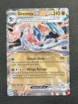 Pokemon Greninja ex Metal 106/167 Double Rare GameStop Box Promo - Image 2