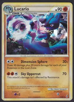 Pokemon Lucario 14/95 Cracked Ice Holo Call Of Legends - Image 1