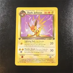 Pokemon Dark Jolteon Team Rocket 38/82 1st Edition Rare Regular 50 HP English - Image 1