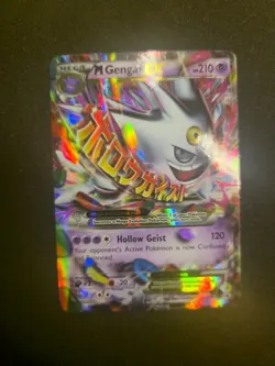 Pokemon Mega M Gengar EX XY166 Full Art Black Star Promo - Image 1