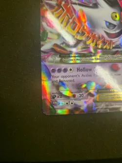 Pokemon Mega M Gengar EX XY166 Full Art Black Star Promo - Image 5