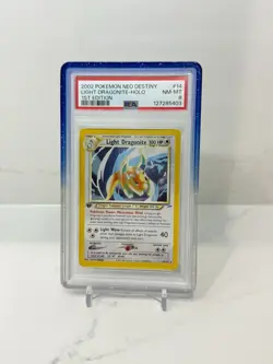 Pokemon Light Dragonite Neo Destiny 1st Edition Holo Rare PSA 8 - Image 1