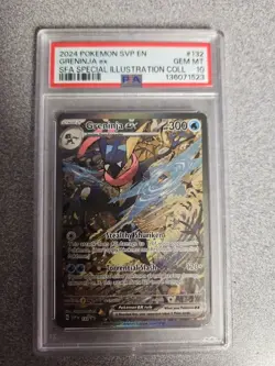 2024 Pokemon Shrouded Fable Greninja ex #132 Special Illustration Promo PSA 10 - Image 1