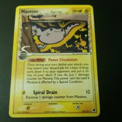 Pokemon Mantine Delta Species Dragon Frontiers 20/101 lightly played - Image 1