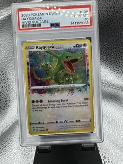 Rayquaza 138/185 Vivid Voltage Pokemon PSA 10 - Image 1