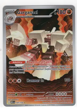 2025 Pokemon Mega Evolution - MEG EN Garganacl Illustration Rare #147/132 - Image 1