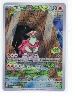 Turtonator 146/142 IR SV07 Pokemon TCG Stellar Crown Illustration Rare Holo NM - Image 1