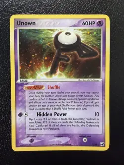 Pokemon TCG Unown F/28 Unseen Forces Holo Rare LP - Image 1