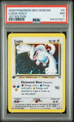 2000 Pokemon Neo Genesis Lugia 1st Edition Holo Rare #9/111 PSA 7 NEAR MINT - Image 1