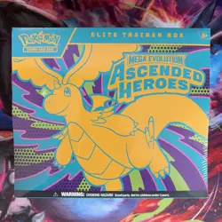 Pokemon TCG Ascended Heroes ETB - SEALED/NEW - 9 Packs - Slight Rip! - Image 1