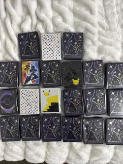 Lot Of 21 Assorted Pokemon ETB Sleeves - 151, Celebrations, Paldean Fates+More! - Image 1