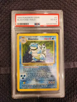 Blastoise 2/102 Holo Base Set Pokemon PSA 4 - Image 1