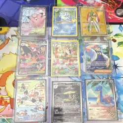 Pokemon Cards Full Art Holo 9 Card lot - Image 1
