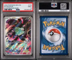 2 CARDS! Mega Evolutions Bulbasaur AND Ivysaur 133/132 134/132 PSA 10 PSA 9 MINT - Image 4