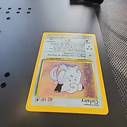 Pokemon TCG Clefairy Base Set Unlimited Holo Rare Card 5/102 - Image 3