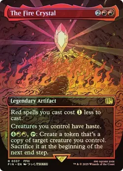 The Fire Crystal *Foil Borderless* - FIN-BF - NM - Magic The Gathering - MTG - Image 1