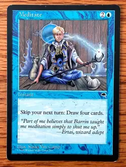 MTG Meditate - Tempest, English - Image 1