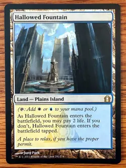MTG Hallowed Fountain - Return to Ravnica, English - Image 1