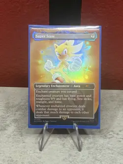 MTG Super State (Rainbow Foil) Secret Lair x Sonic 2081 NM - Image 1