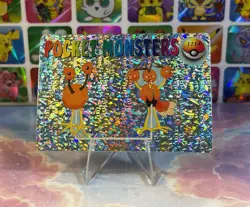 Pokemon Evolution Vintage Pocket Monsters Vending HOLO Prism Sticker 1998 Bandai - Image 3