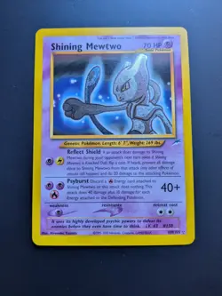 Pokemon Shining Mewtwo Neo English Mint Neuf PSA 9 Or Maybe PSA 10 See Yourself - Image 1