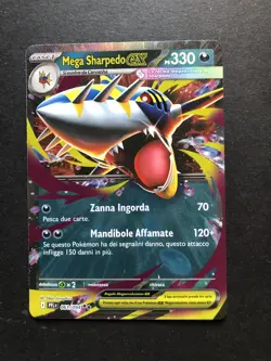 GCC Pokemon Mega Sharpedo ex 061/094 Rara ex set Fiamme Spettrali Ita. Near Mint - Image 1