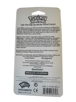 Pokemon Fossil Booster Blister Pack Lapras Artwork Cardboard 1999 Factory Sealed - Image 5