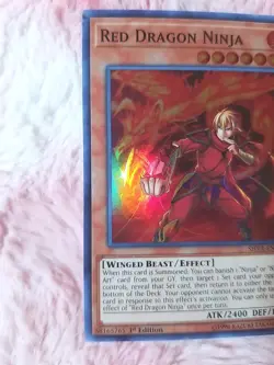 Yu-gi-oh! Red Dragon Ninja - SHVA-EN025 - Super Rare - 1st Edition Shadows - Image 2