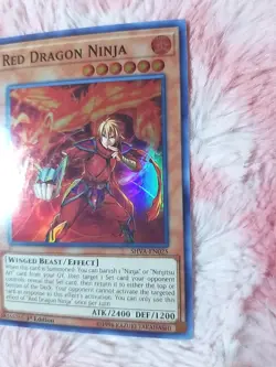 Yu-gi-oh! Red Dragon Ninja - SHVA-EN025 - Super Rare - 1st Edition Shadows - Image 3