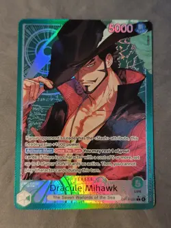 One Piece Dracule Mihawk Leader Card OP14-020 - Image 1