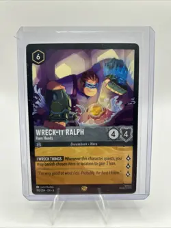 Disney Lorcana-Azurite Sea-Wreck-It-Ralph - Ham Hands-#190-Cold Foil Holo - Image 1