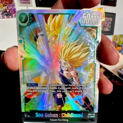 Son Gohan: Childhood SCR Foil 50000 Power FB01-140 Dragon Ball Super Card Game - Image 1