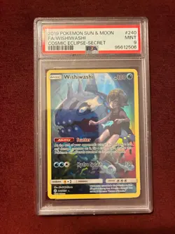 Pokemon TCG Wishiwashi Secret Card PSA 9 - Image 1