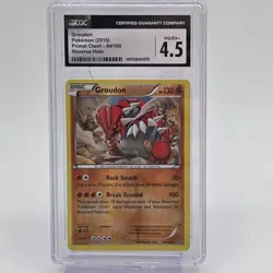 Groudon 84/160 Reverse Holo Pokemon Primal Clash 2015 CGC 4.5 VG/EX+ Graded Card - Image 1