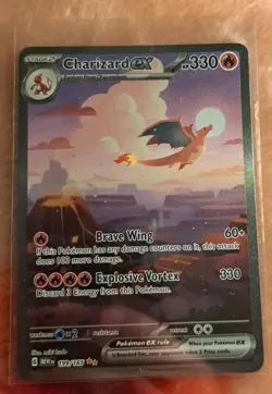 Pokemon TCG Charizard EX Scarlet & Violet 151 Card 199/165 English Edition - Image 1