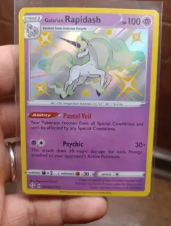 Pokemon Card Galarian Rapidash Shiny Vault SV048/SV122 Near Mint - Image 3