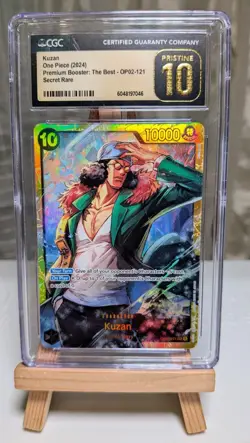 One Piece Card Game Secret Rare Kuzan OP02-121 CGC Pristine 10 - Image 1
