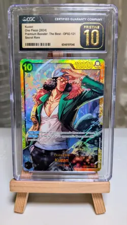 One Piece Card Game Secret Rare Kuzan OP02-121 CGC Pristine 10 - Image 2