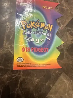 2000 Topps Pokemon TV Animation Series 2 #16 Pidgey Die Cut Card EV10 of 12 - Image 5
