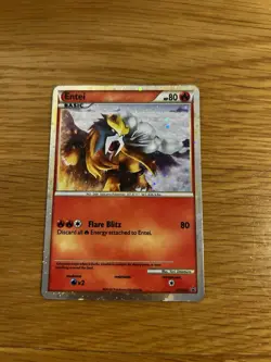 Pokemon Entei HGSS20 Heat Gold Soul Silver Promo Holo Card Near Mint Condition - Image 1