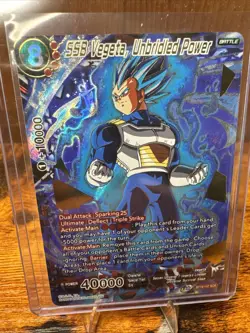 Dragon Ball Super Card Game Ssb Vegeta, Unbridled Power SCR Mint - Image 1