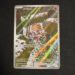 Pokemon - Swinub TCG Full Art Illustration Card Journey Together 165/159 - Image 1