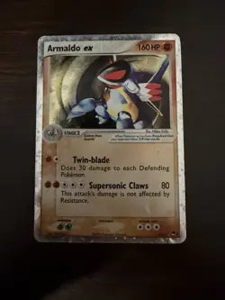 Armaldo ex - 16/17 - Pokemon Pop Series 1 Holo Card DMG - Image 1