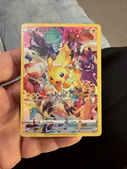 Pokemon Pikachu TCG Full Art Secret Rare Holo Card Crown Zenith 160/159 NM - Image 4