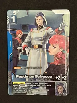 Paptimus Scirocco Alternate Art Foil - GD03-084 R+ - Gundam TCG Card Game 🔥 - Image 1