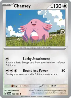 Chansey - SV06: Twilight Masquerade 133/167 NM English Pokemon Card - Image 1