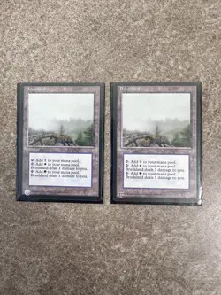 2x MTG Magic the Gathering - Ice Age Brushland - Never Played NM. - Image 1